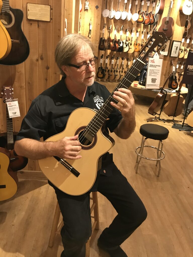 Jerry playing Classical guitar